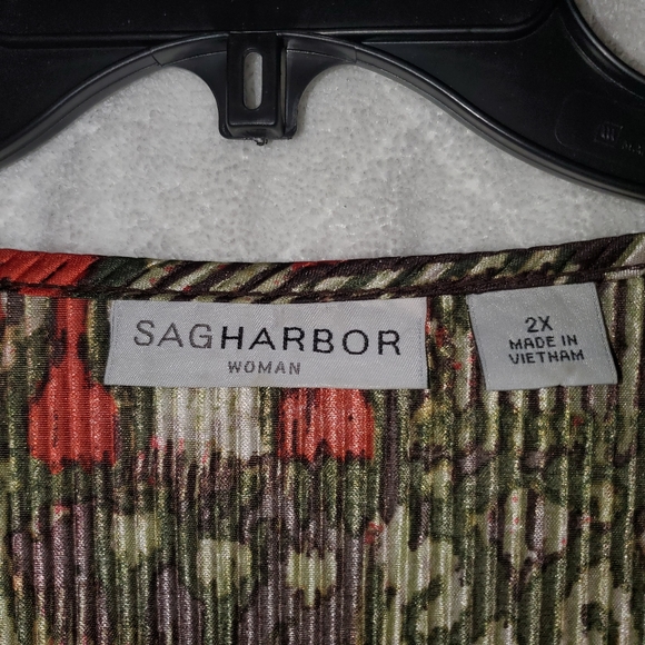 2X Sag Harbor short sleeve top - Like new - Picture 4 of 6